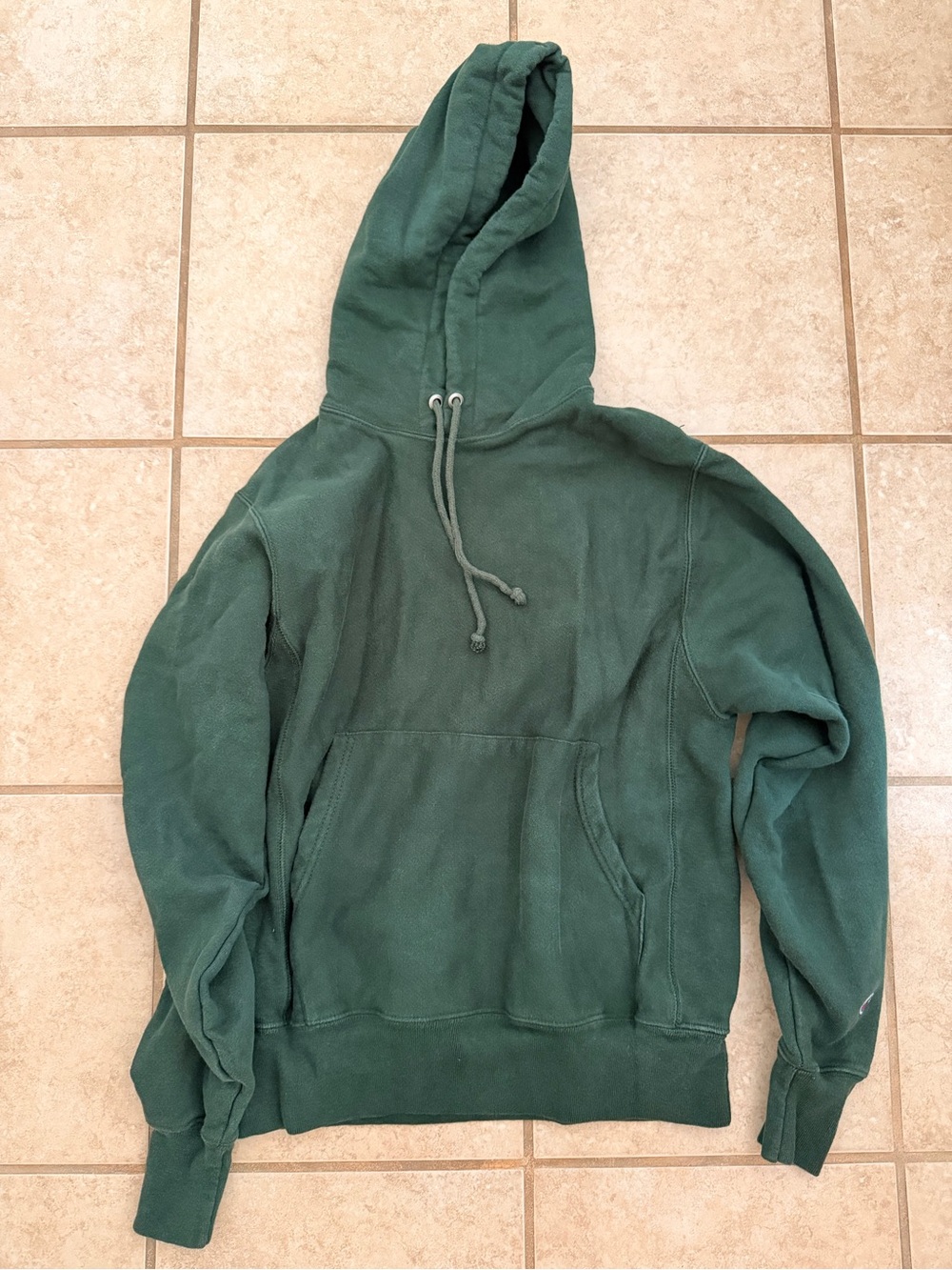 EUC Champion Forest Green Pullover Hoodie